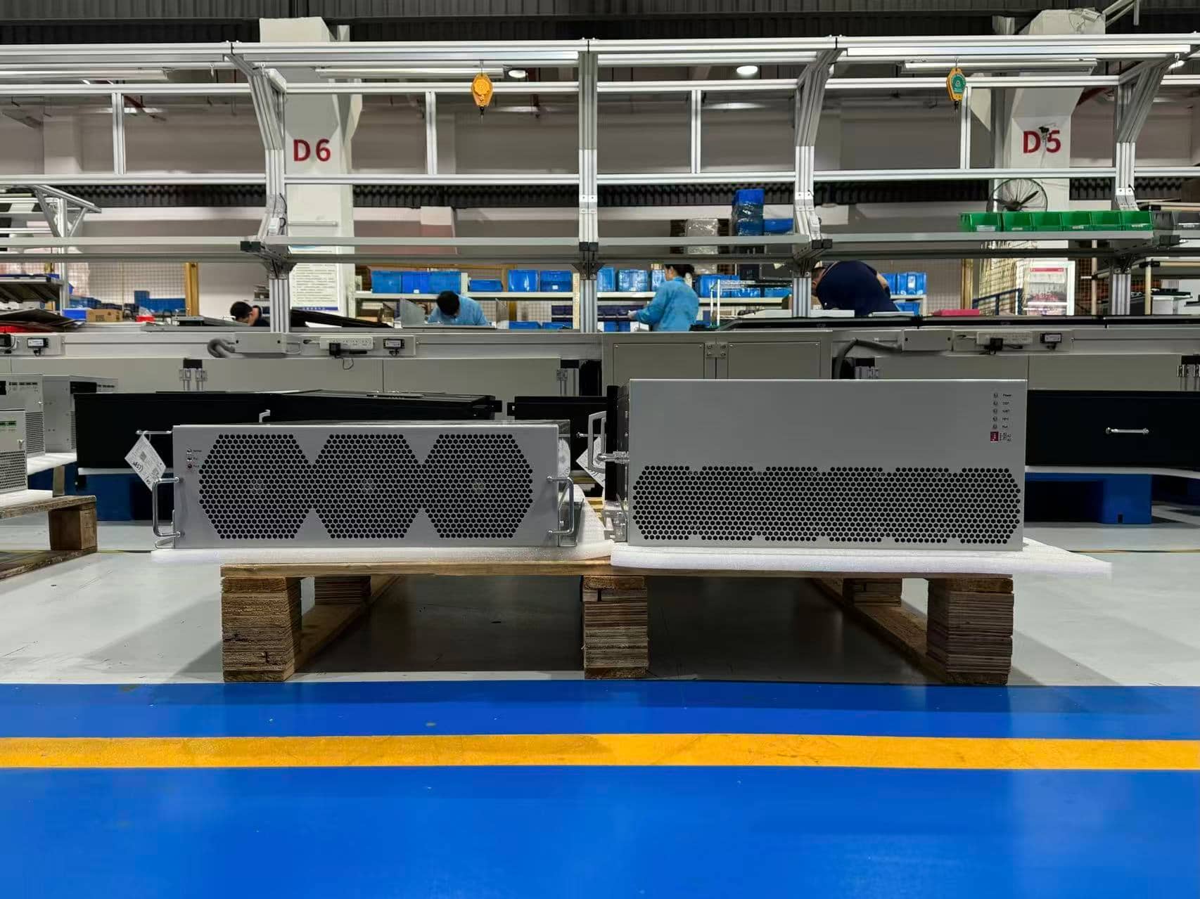 Silicon Carbide SiC Active Harmonic Filter module compared to conventional silicon IGBT filter showing 50 percent volume reduction