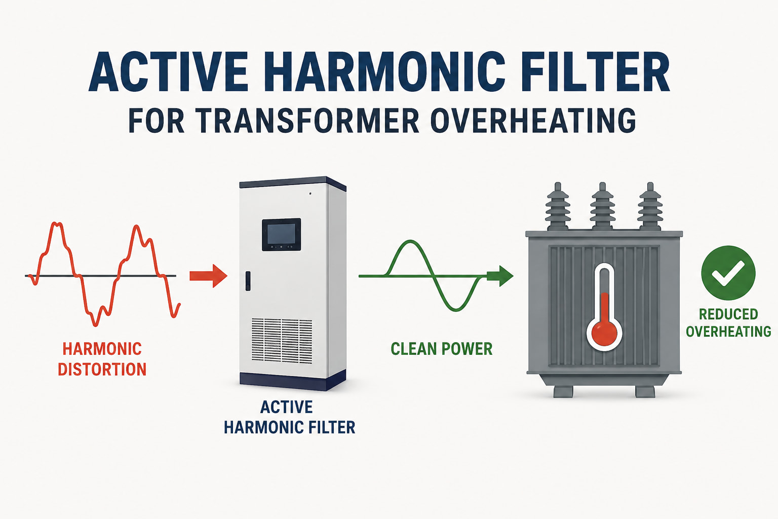Aktiver Oberschwingungsfilter für Transformatorüberhitzung