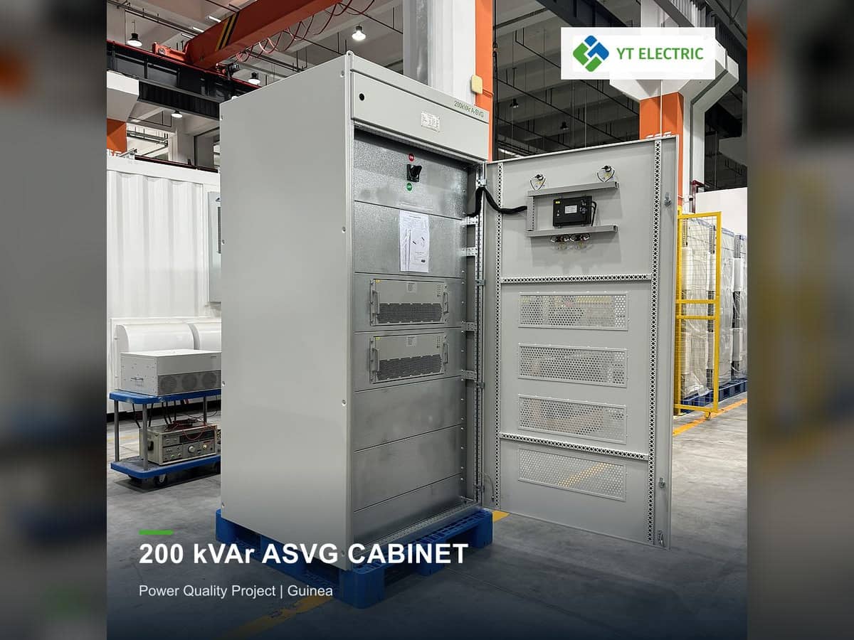 200kvar ASVG-Schrank für Guinea | Netzqualitätslösung | YT Electric